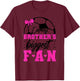 Brother's Biggest Fan Soccer Sister Soccer Sis T-Shirt - T-Shirt | Maroon