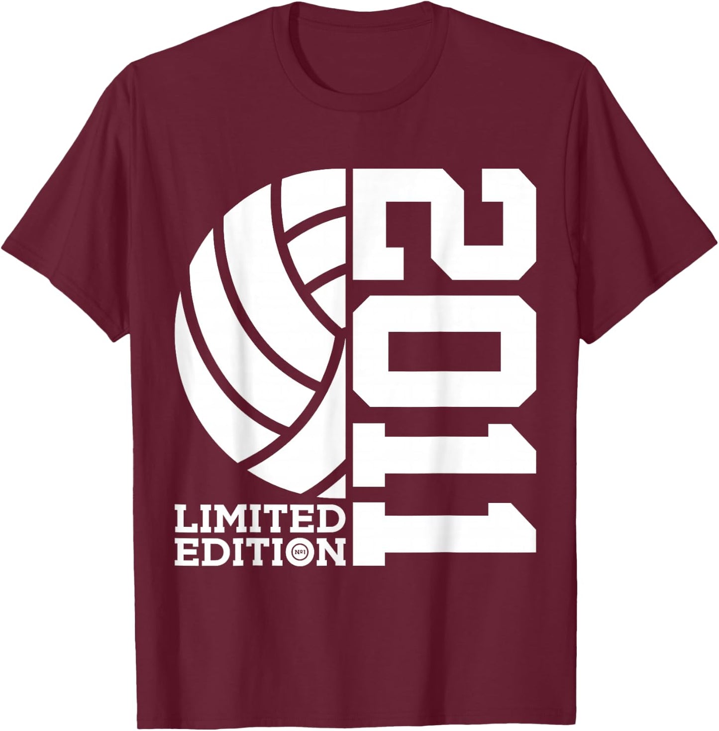 14th BIRTHDAY VOLLEYBALL LIMITED EDITION 2011 T-Shirt - T-Shirt | Maroon