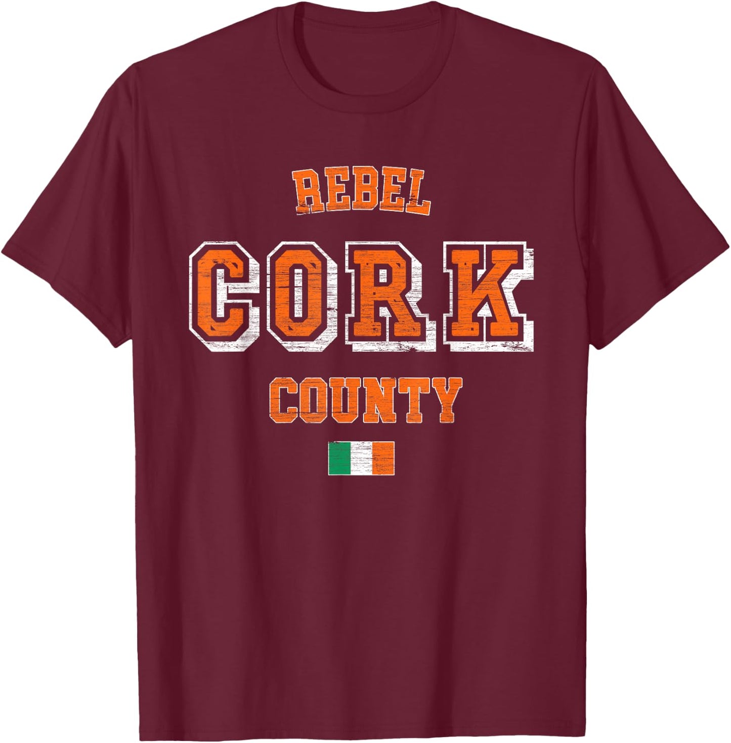 Cork Ireland | Irish County Cork T-Shirt - T-Shirt | Maroon