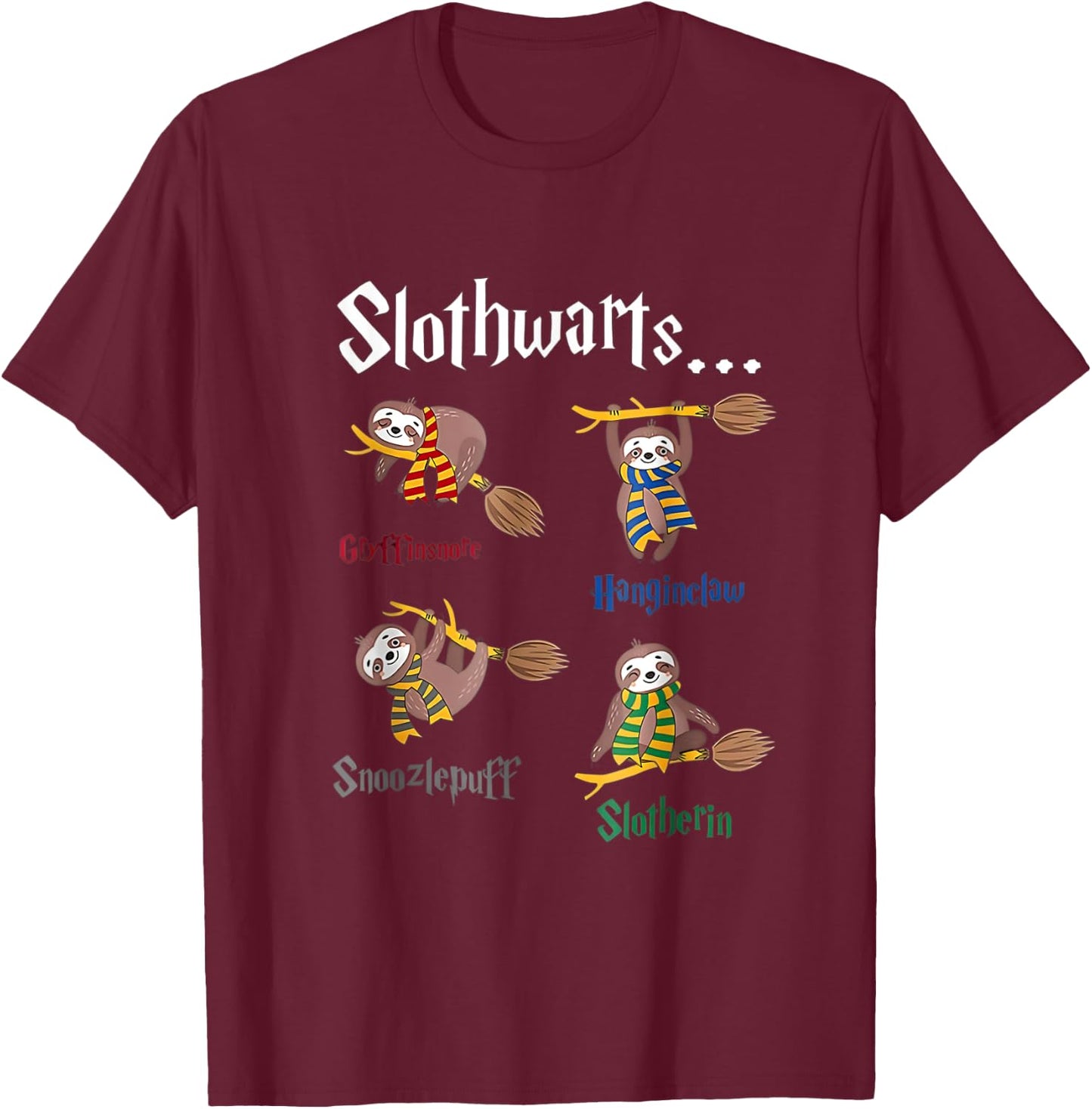 Love sloth Women Shirt sloth Lovers for kids and girls T-Shirt - T-Shirt | Maroon