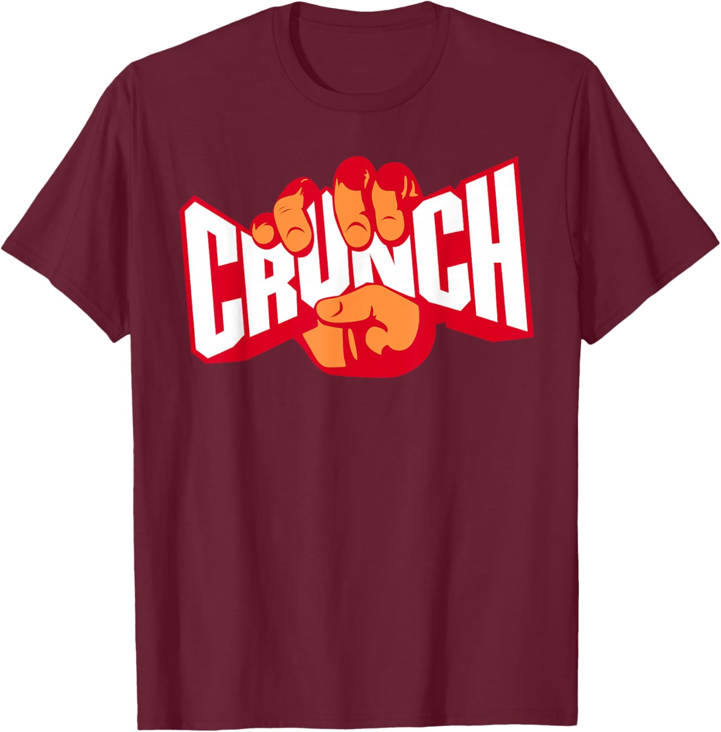 Crunch T-Shirt - T-Shirt | Maroon
