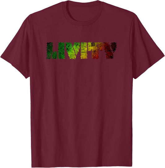 Men Women Jamaica Reggae Jah Army Rastafari Lion of Judah T-Shirt - T-Shirt | Maroon