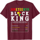 Juneteenth Men Black King Nutritional Facts Freedom Day T-Shirt - T-Shirt | Maroon