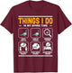 Men Things I Do In My Spare Time Pigeon Watcher Birding T-Shirt - T-Shirt | Maroon