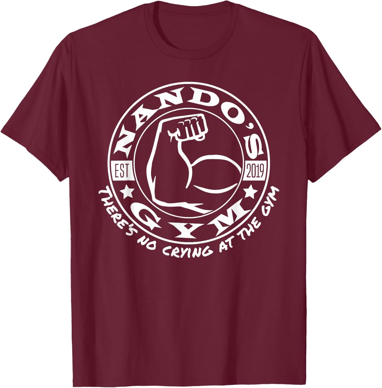 Nando's Gym - Ng003a T-Shirt - T-Shirt | Maroon
