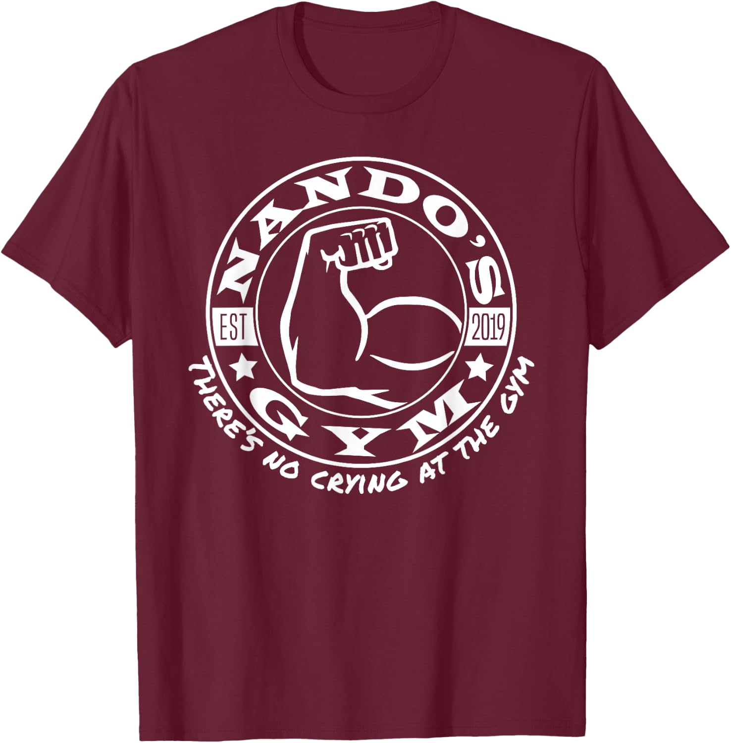Nando's Gym - Ng003a T-Shirt - T-Shirt | Maroon