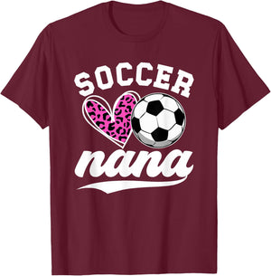 Proud Soccer Nana Grandma Nana Of A Soccer Player Nana T-Shirt - T-Shirt | Maroon