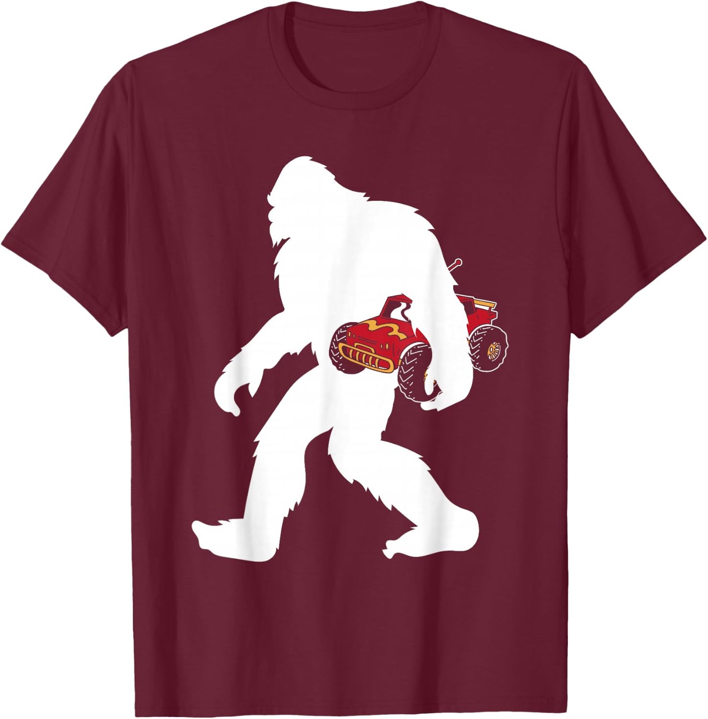 RC Car Enthusiast Remote Control Yetti Sasquatch Big Foot T-Shirt - T-Shirt | Maroon