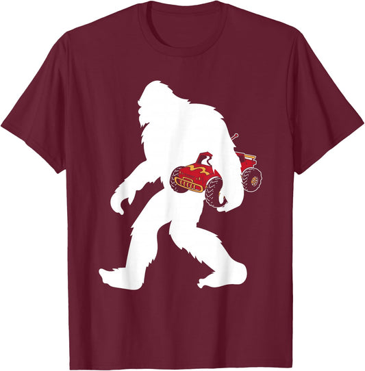 RC Car Enthusiast Remote Control Yetti Sasquatch Big Foot T-Shirt - T-Shirt | Maroon