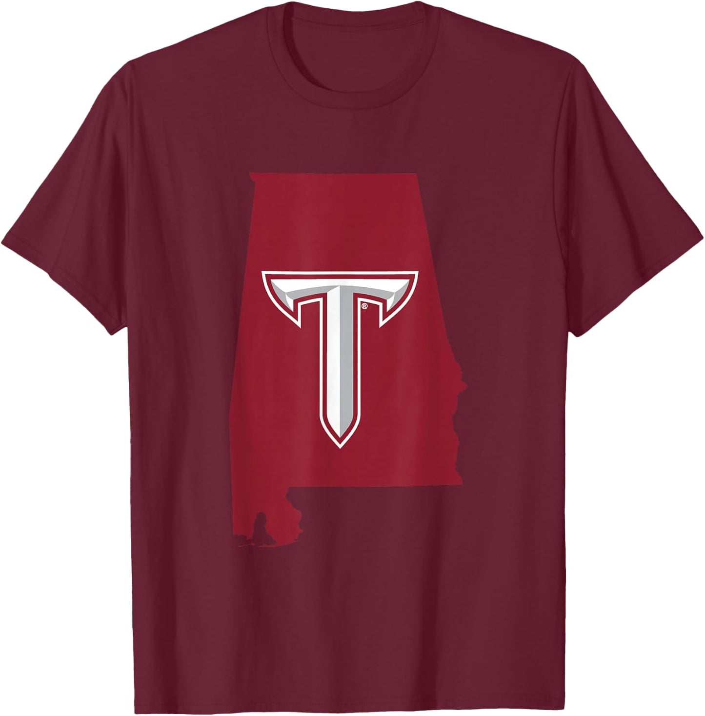 Troy University Trojans | Official NCAA Merch | PPTROY05 T-Shirt - T-Shirt | Maroon