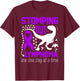 Hodgkins lymphoma Warrior Awareness Purple Ribbon Child T-Shirt - T-Shirt | Maroon