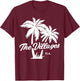 The Villages Florida Retirement Palm Trees T-Shirt - T-Shirt | Maroon
