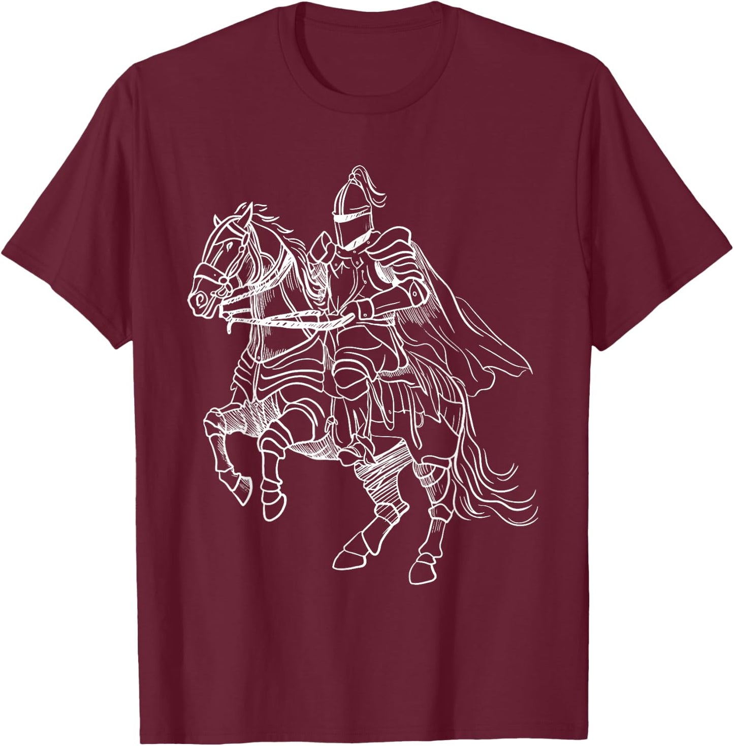 Renaissance Festival Joust Medieval Jousting T-Shirt - T-Shirt | Maroon