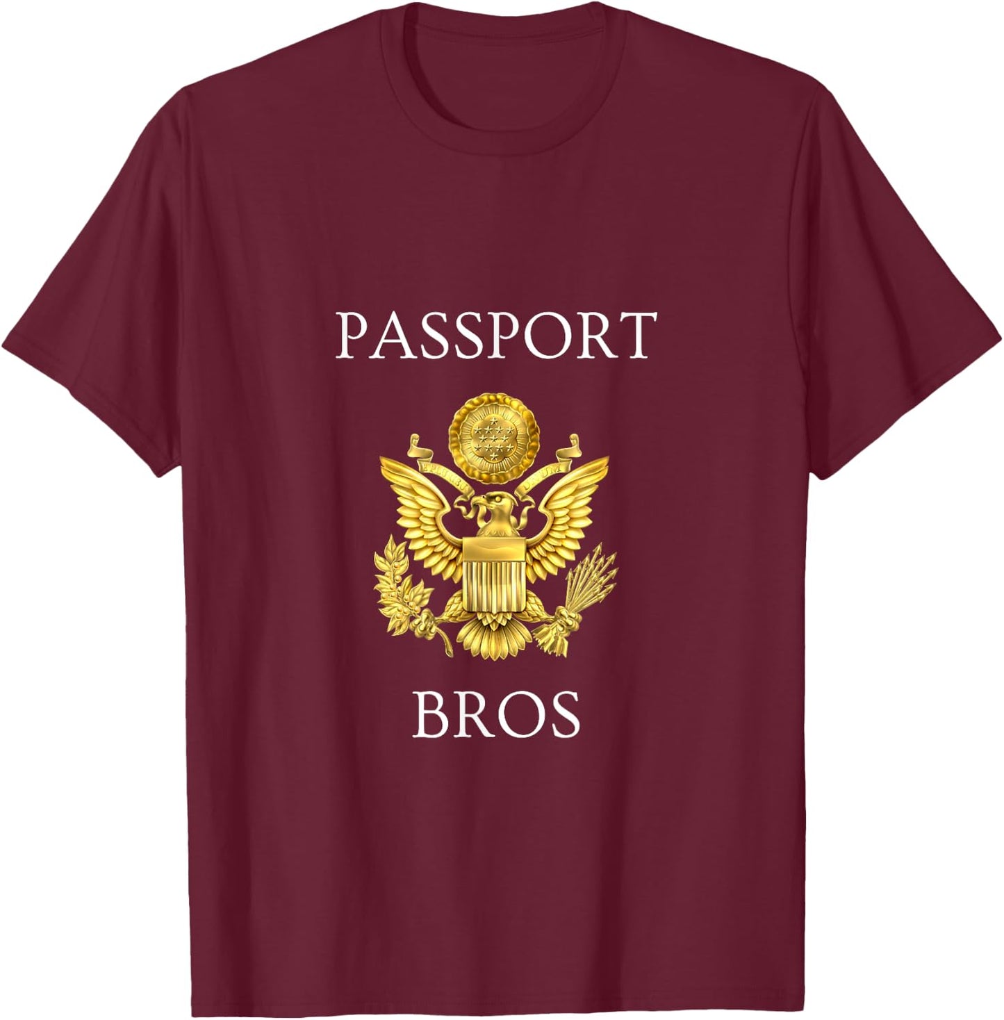 Passport Bros T-Shirt - T-Shirt | Maroon
