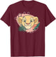 Disney The Lion King Young Nala Pastel Jungle T-Shirt - T-Shirt | Maroon