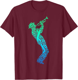 Trumpet Trumpeter Children's Men's Trumpets T-Shirt - T-Shirt | Maroon