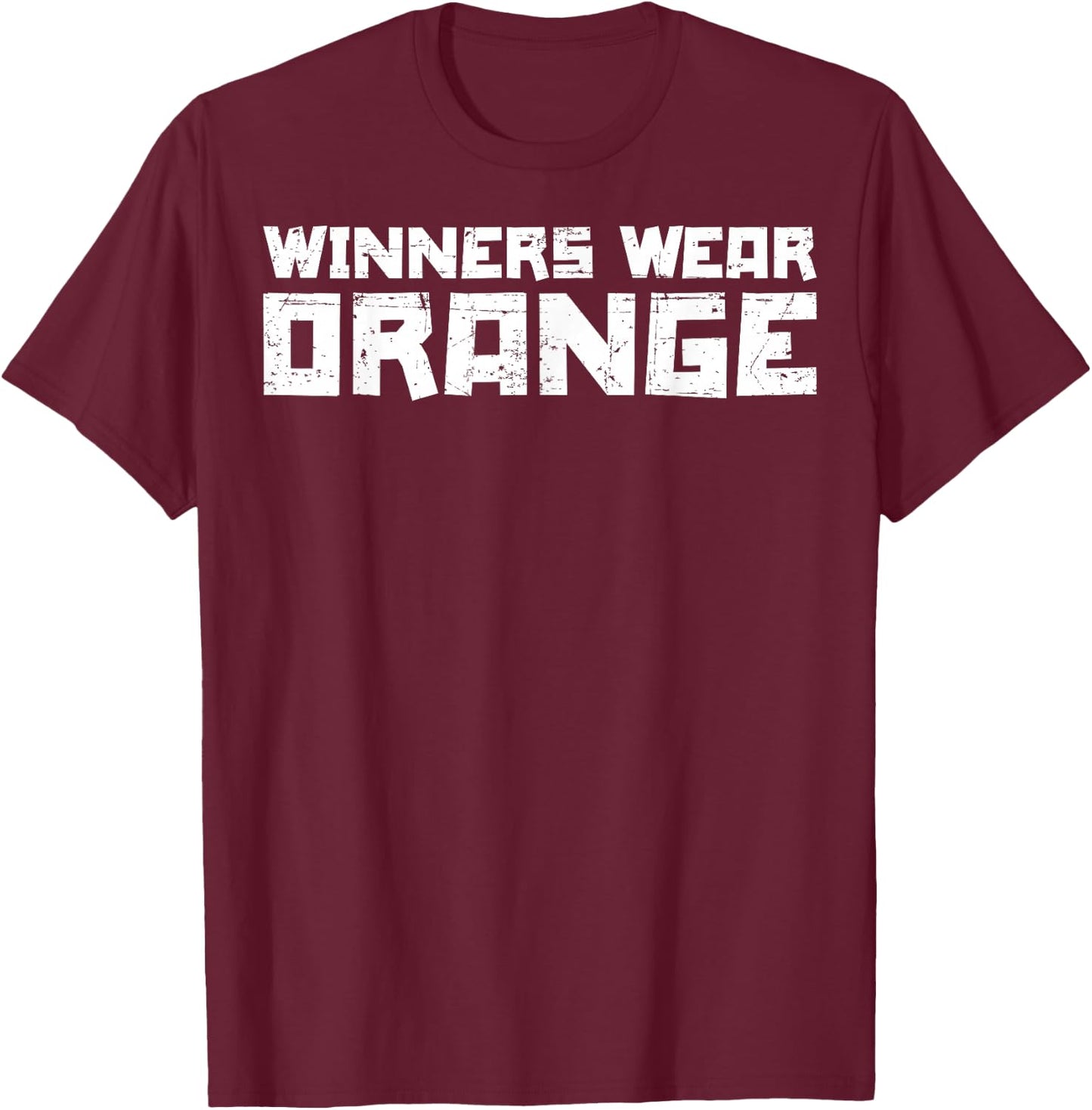 Team Sports Winners Wear Orange T-Shirt - T-Shirt | Maroon
