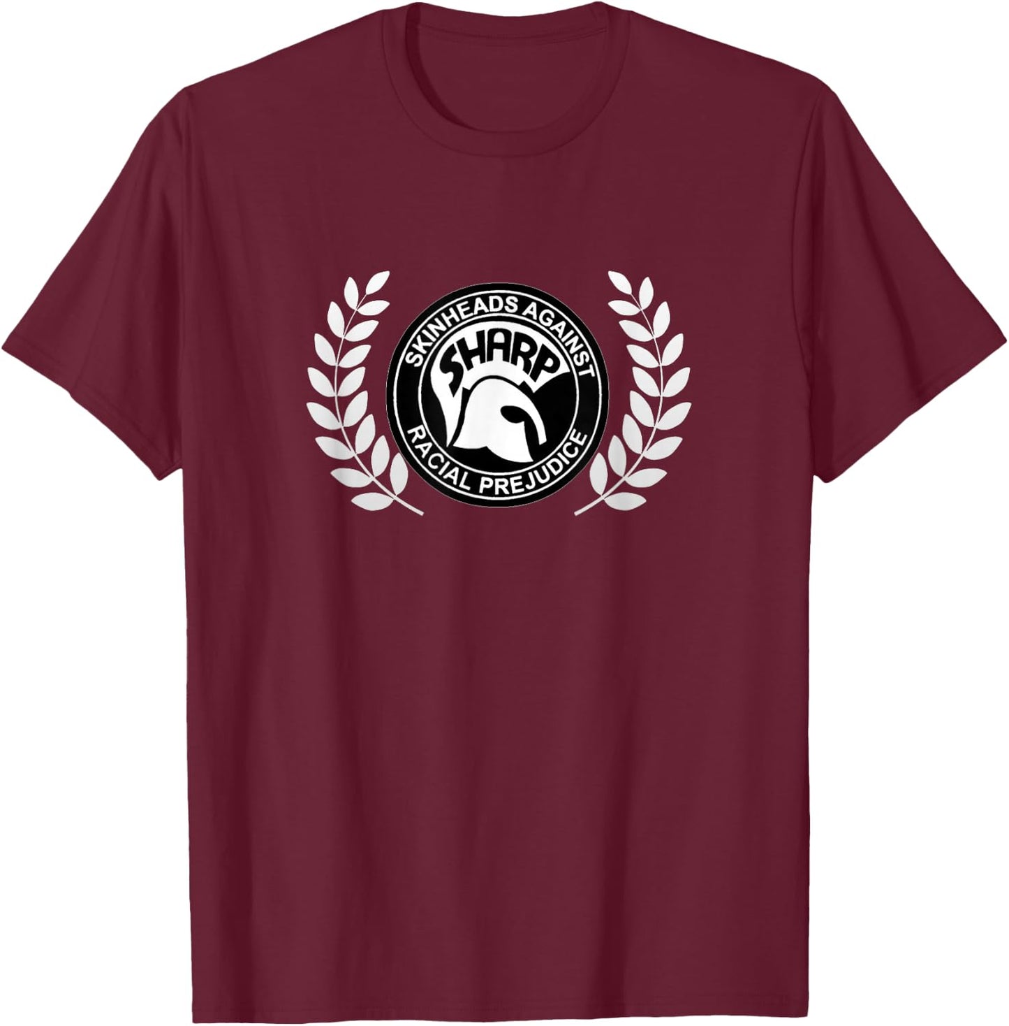 Traditional Skinhead S.H.A.R.P, Oi, Ska, Skinhead-Sharp T-Shirt - T-Shirt | Maroon