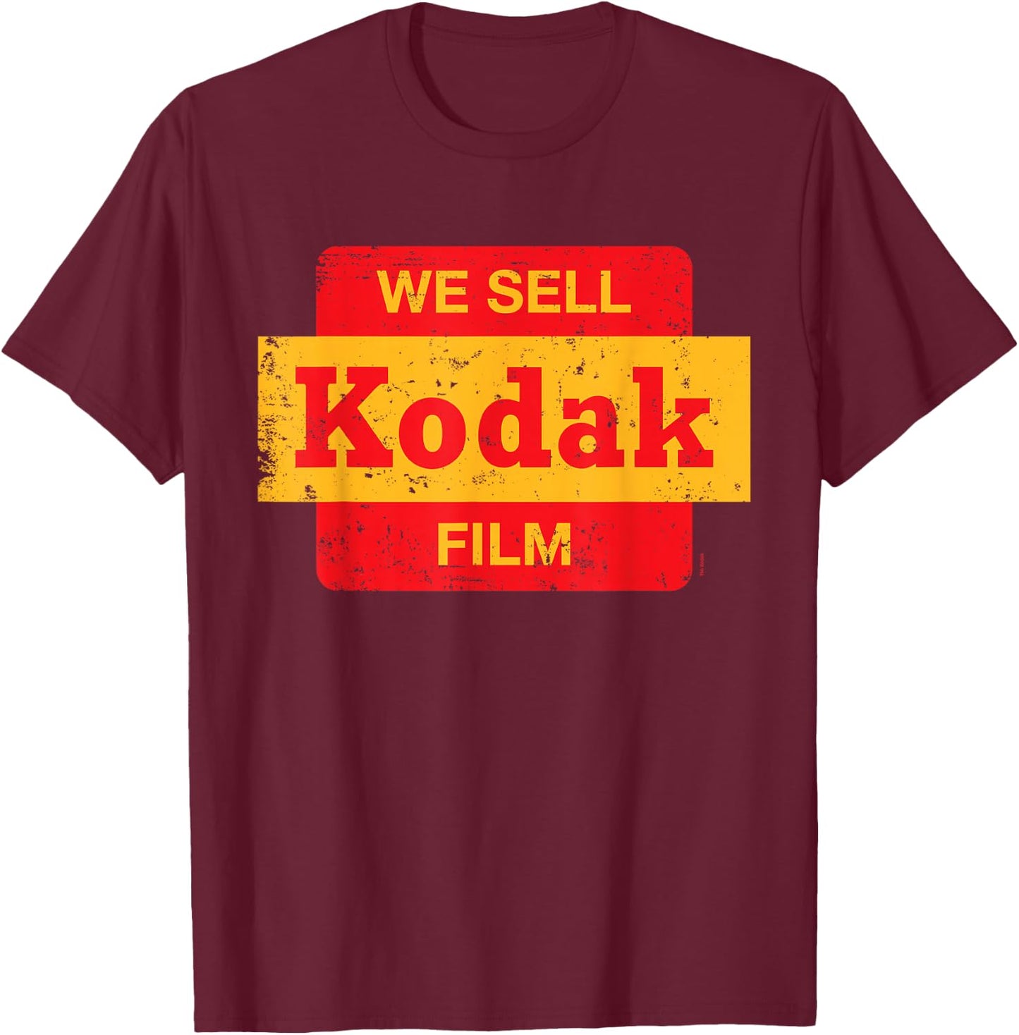 Vintage 'We Sell Kodak Film' T-Shirt - T-Shirt | Maroon