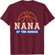 Nana of Rookie 1st Birthday Basketball Theme Matching Party T-Shirt - T-Shirt | Maroon