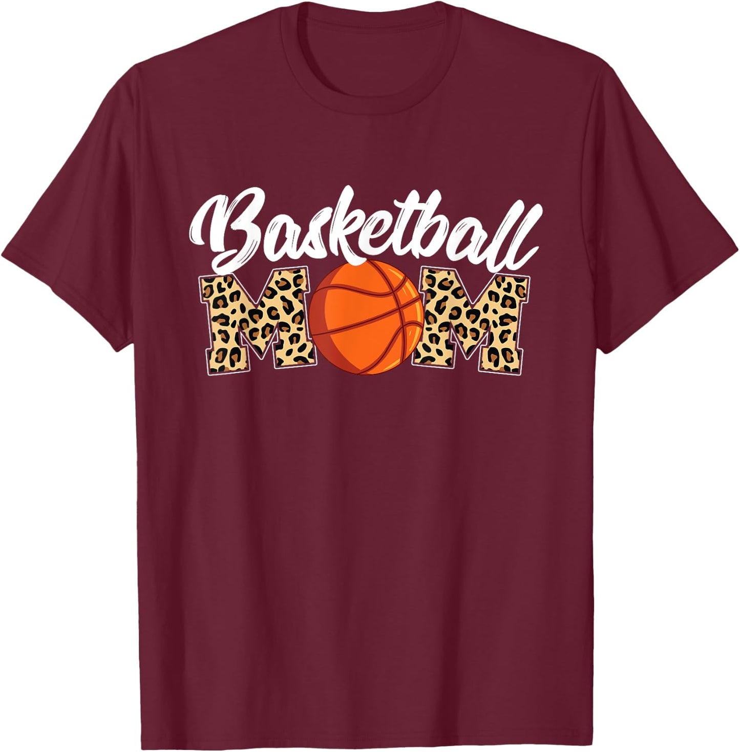 Basketball Mom - Mothers Day Game Trainer Sports Instructor T-Shirt - T-Shirt | Maroon