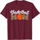 Basketball Mom - Mothers Day Game Trainer Sports Instructor T-Shirt - T-Shirt | Maroon