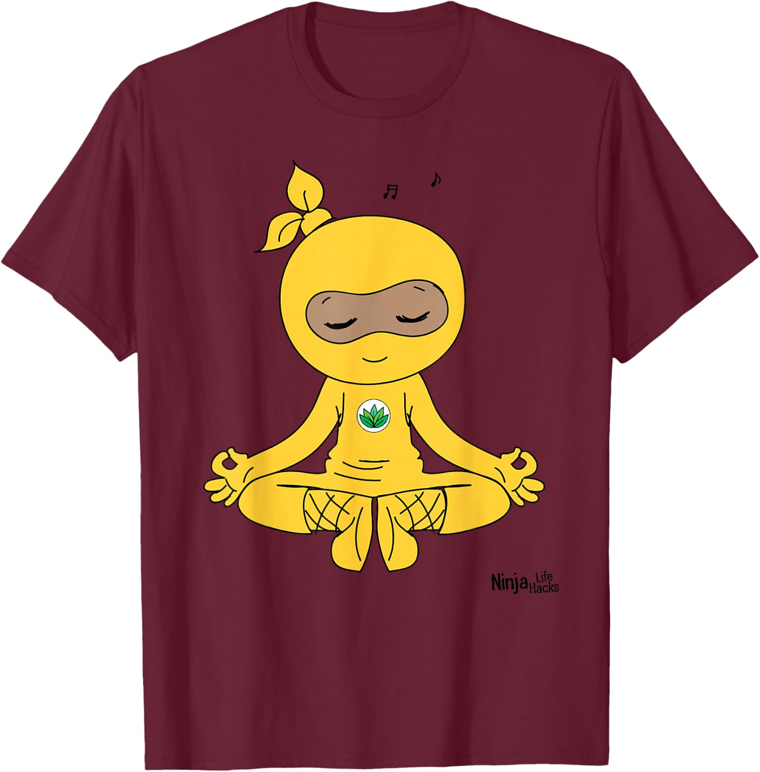 Calm Ninja T-Shirt - T-Shirt | Maroon