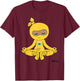 Calm Ninja T-Shirt - T-Shirt | Maroon