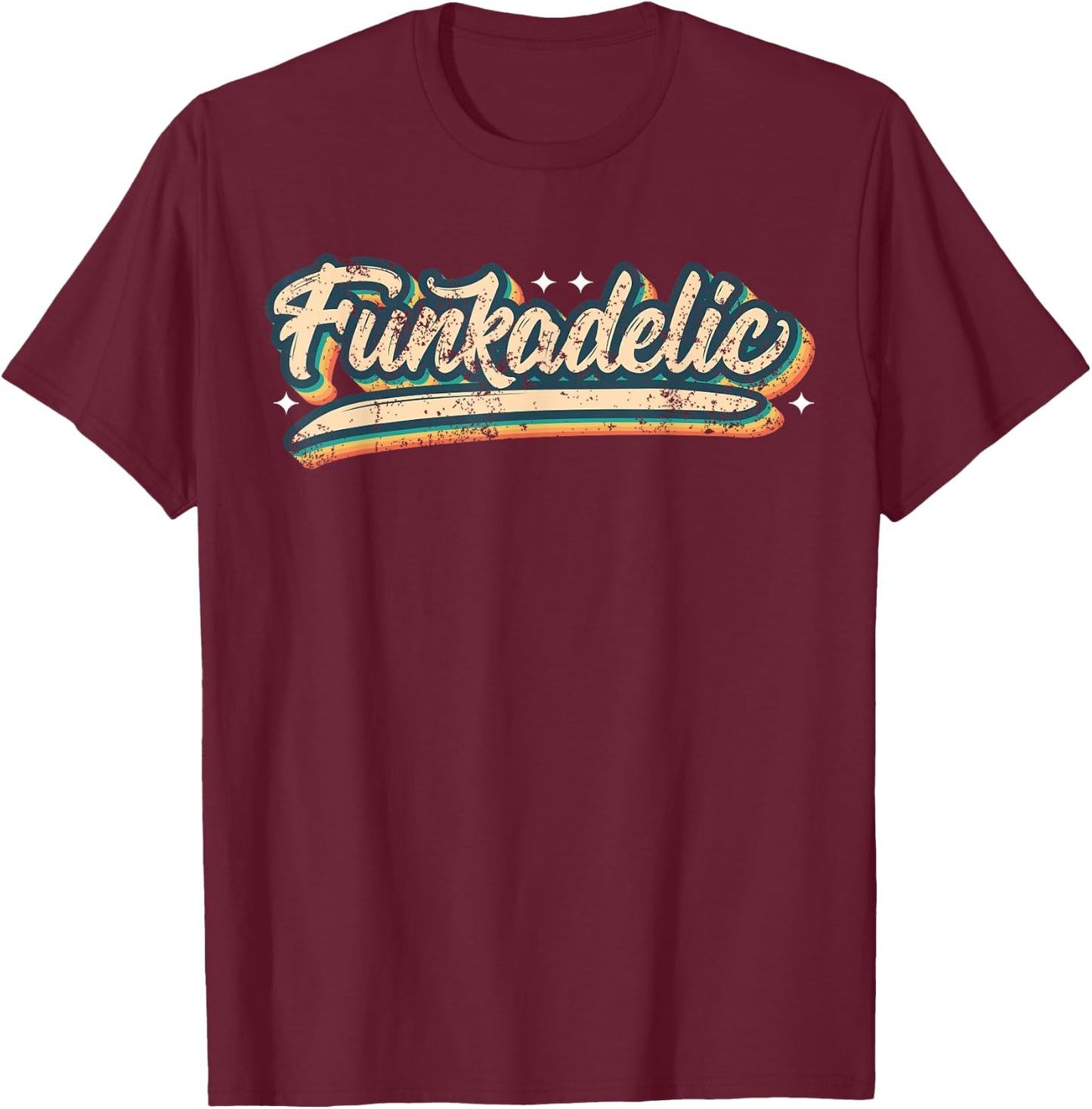 Funk & Soul Shirt Vintage Look Slang 70s Costume 80s Costume T-Shirt - T-Shirt | Maroon