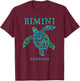 Bimini Bahamas Sea Turtle Boys Girls Colorful Souvenir T-Shirt - T-Shirt | Maroon