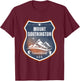 Mount Southington, Connecticut, USA - Ski resort travel T-Shirt - T-Shirt | Maroon