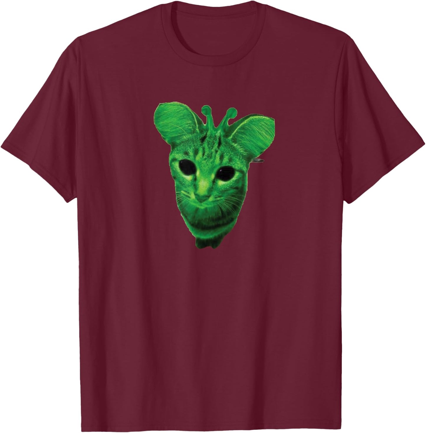 Gnarp Meme Glerp Meme Glorp Meme Alien Cat T-Shirt - T-Shirt | Maroon