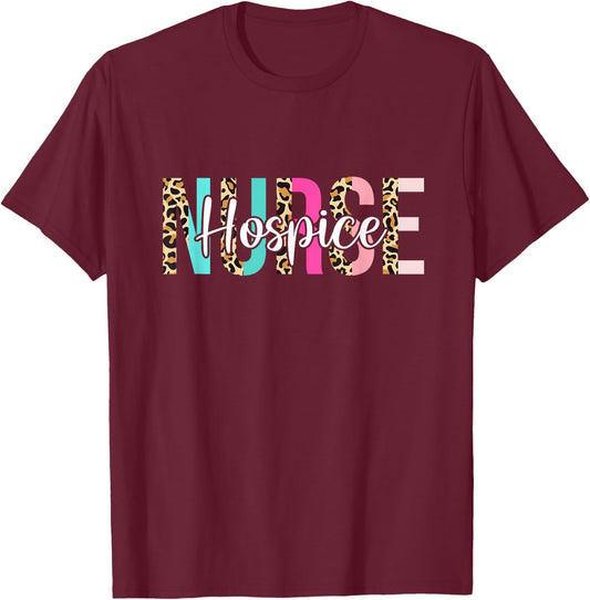 Hospice Nurse Registered Nurse RN Emergency Room Nurse T-Shirt - T-Shirt | Maroon