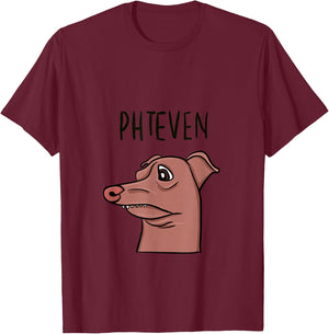 Meme Dog Phteven Funny Dog T-Shirt - T-Shirt | Maroon