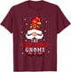 The Tattooed Gnome Costume Christmas Tattoo Lover Family T-Shirt - T-Shirt | Maroon