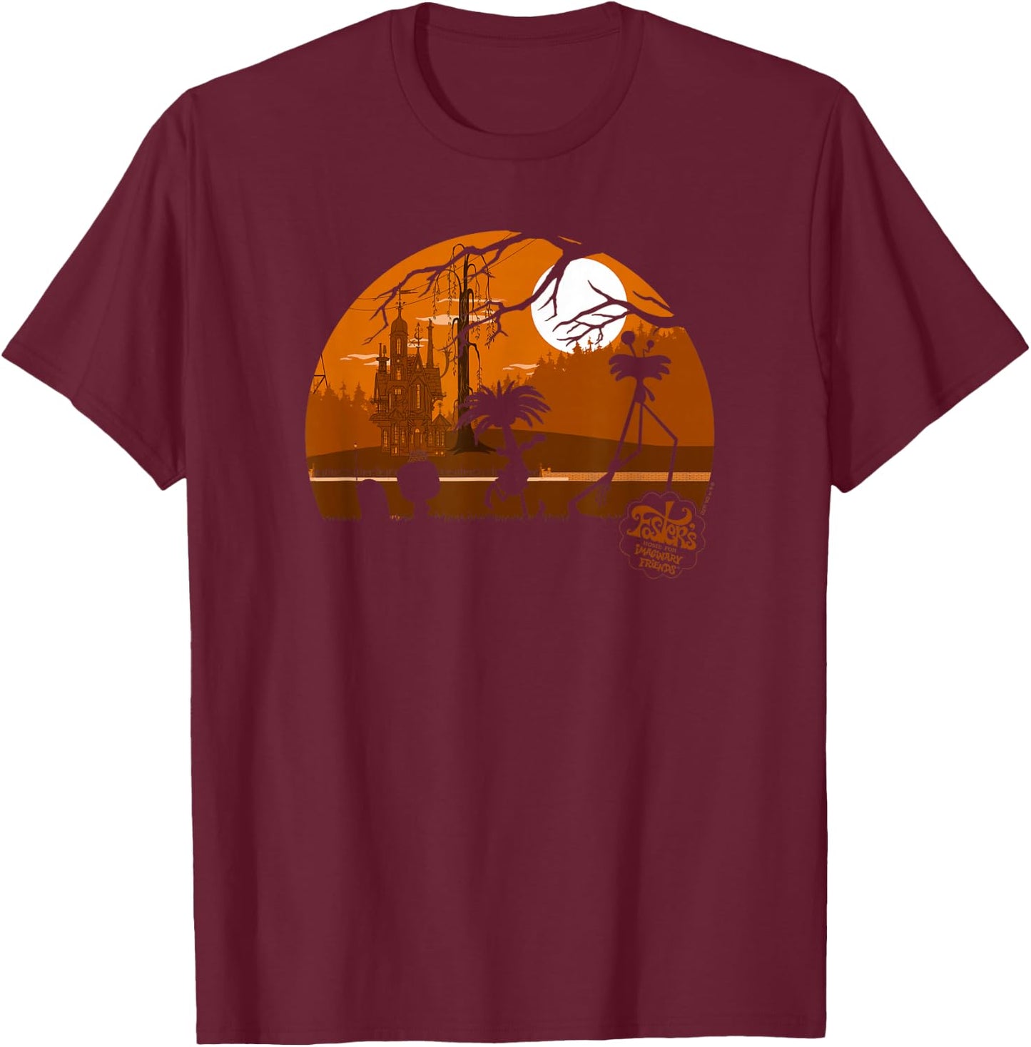 Foster's Home for Imaginary Friends Halloween Dusk T-Shirt - T-Shirt | Maroon