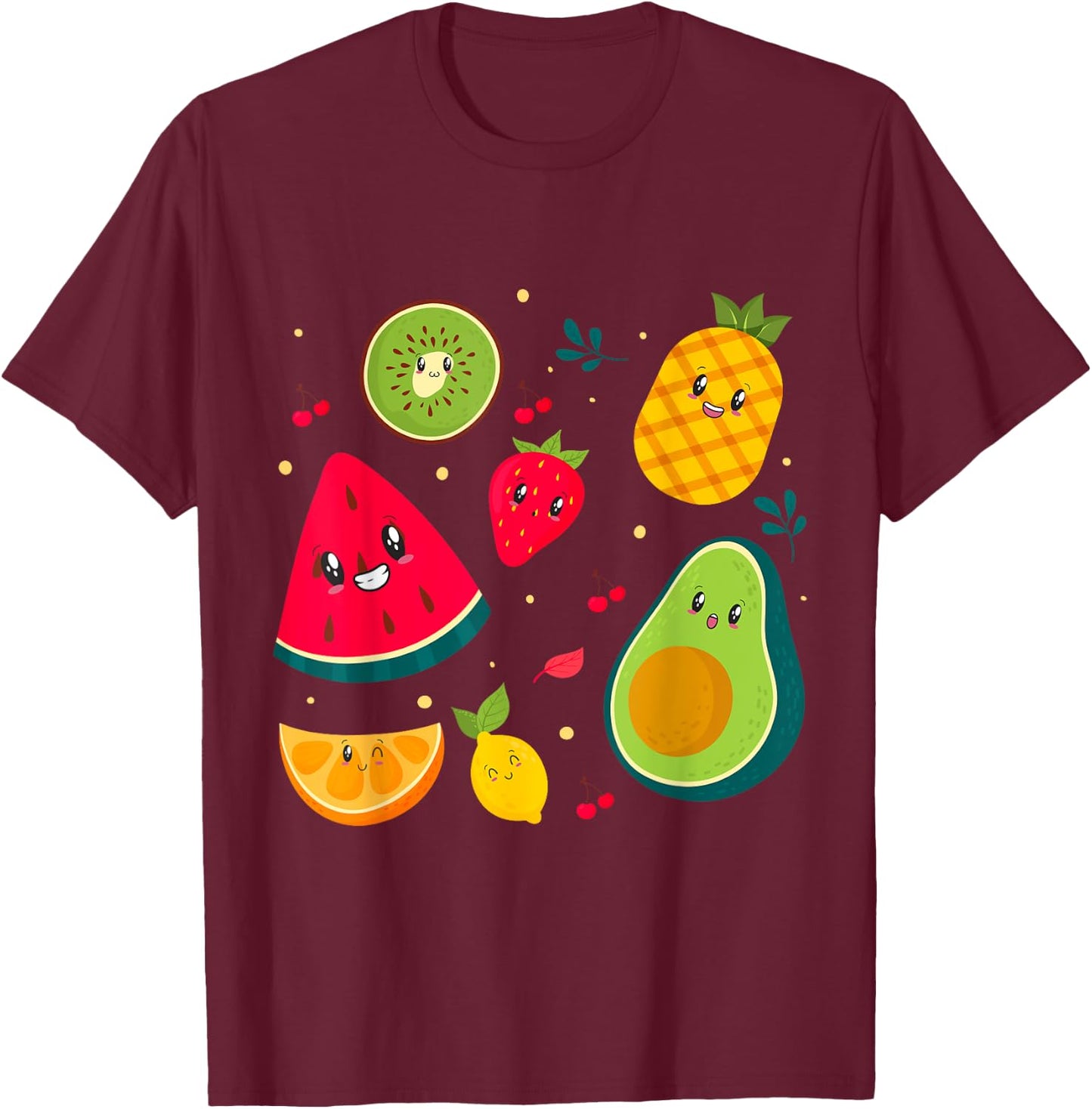 Fruit Costume Sweet Tea Fruit Salad Men Women Couples T-Shirt - T-Shirt | Maroon