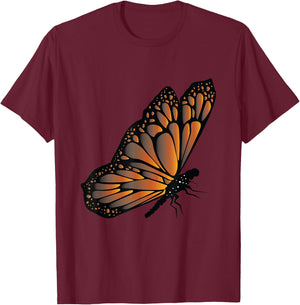 Insect Monarch Butterflies Entomology Monarch Butterfly T-Shirt - T-Shirt | Maroon