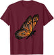 Insect Monarch Butterflies Entomology Monarch Butterfly T-Shirt - T-Shirt | Maroon