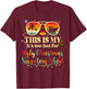 Too Hot Ugly Christmas Sweaters Funny Tropical Vacation Trip T-Shirt - T-Shirt | Maroon