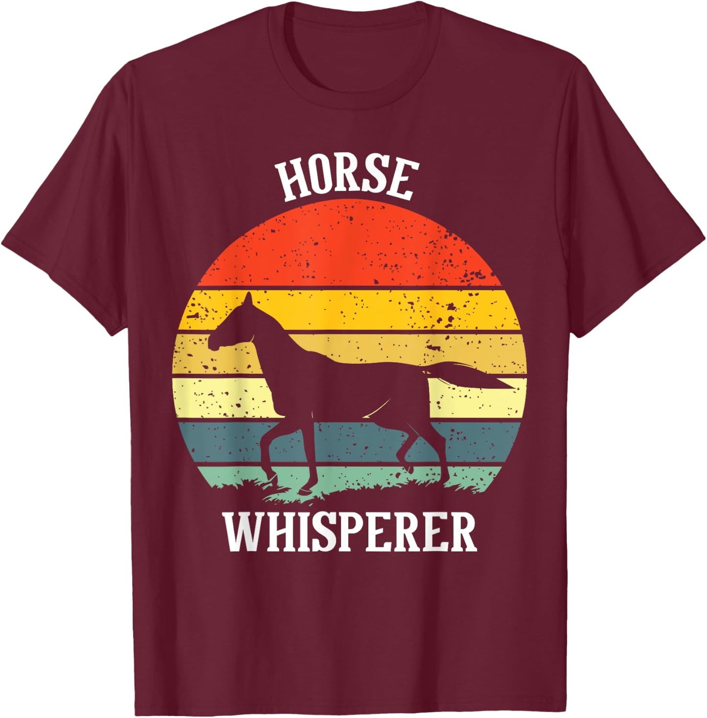 Horse Whisperer | Horse Whisperer T-Shirt - T-Shirt | Maroon