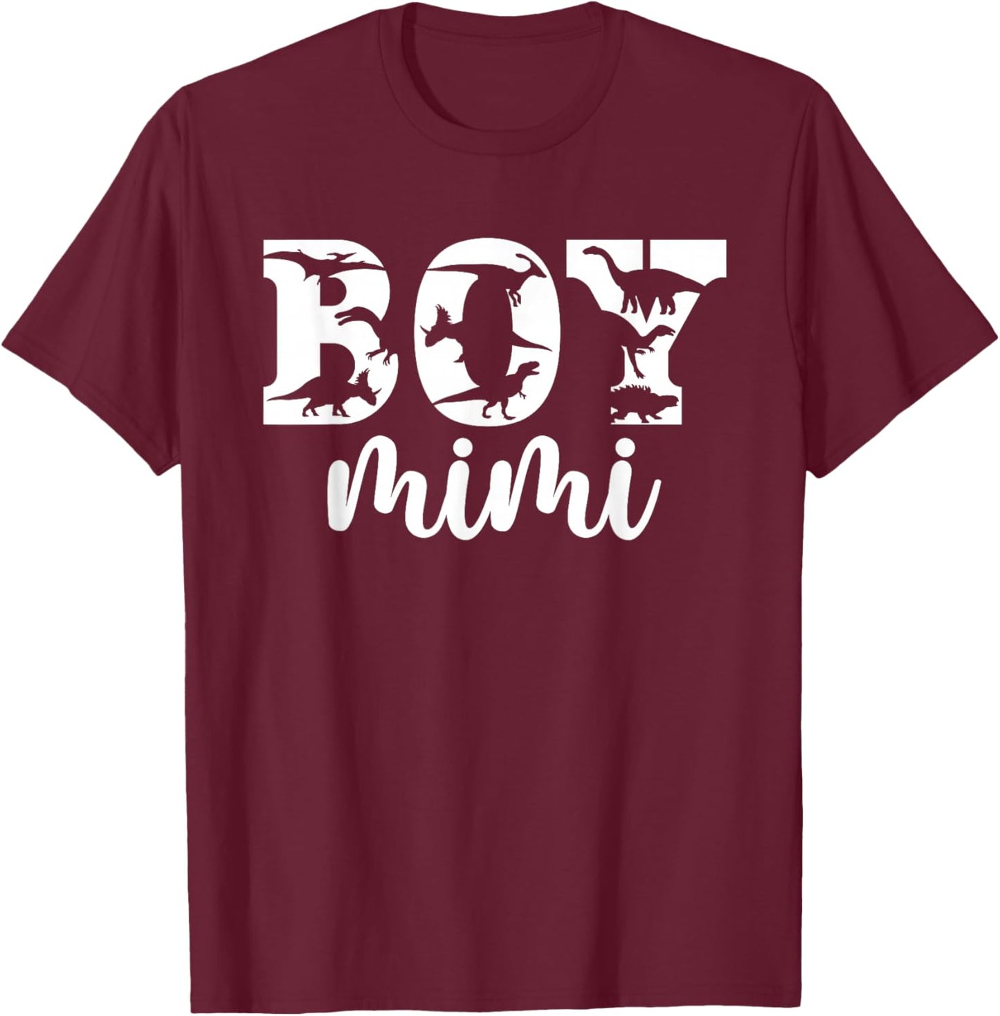 Boy Mimi Grandma Proud Mimi Of Boys Mimi T-Shirt - T-Shirt | Maroon