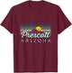 Prescott Retro Clothes & Gear - Prescott Souvenir T-Shirt - T-Shirt | Maroon
