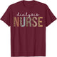 Leopard Dialysis Nurse Appreciation healthcare workers T-Shirt - T-Shirt | Maroon