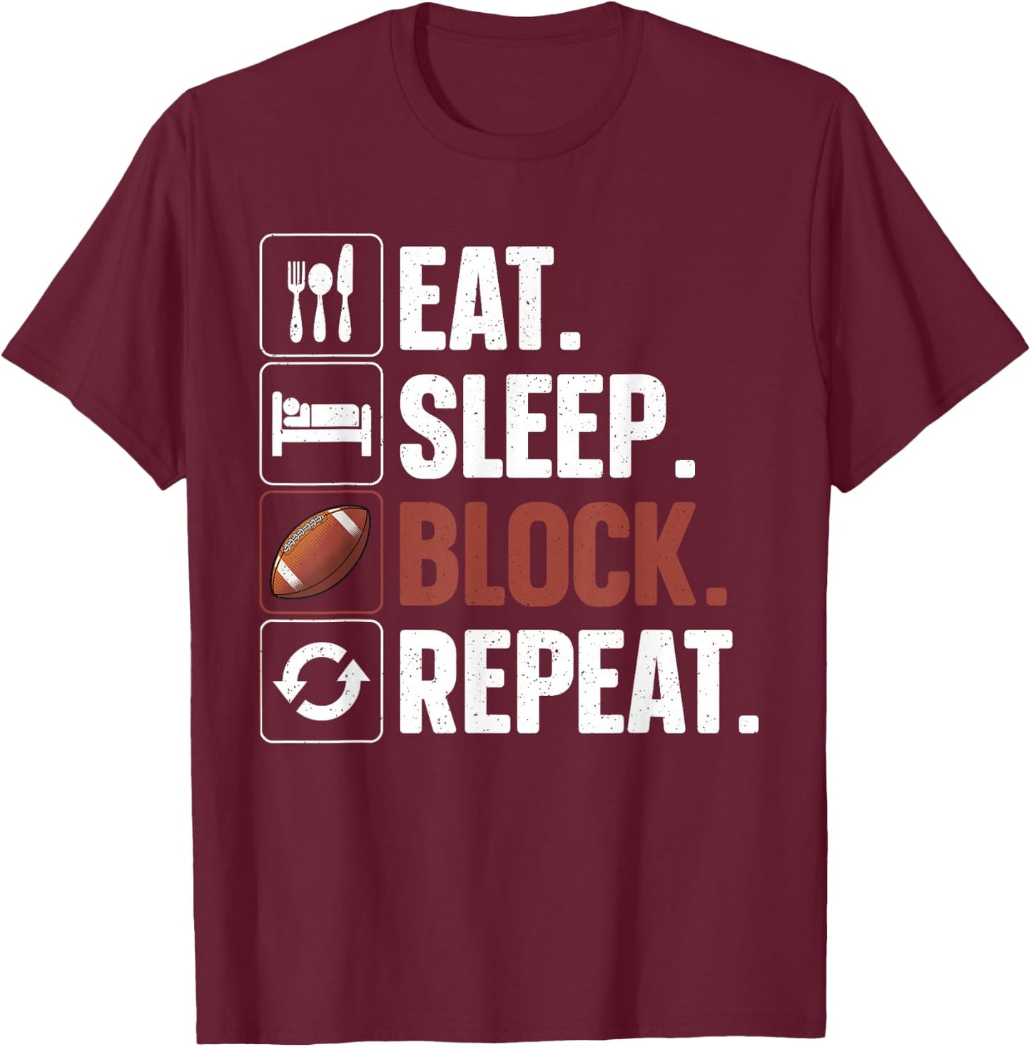 Lineman Art Women Football Player Offensive Lineman T-Shirt - T-Shirt | Maroon