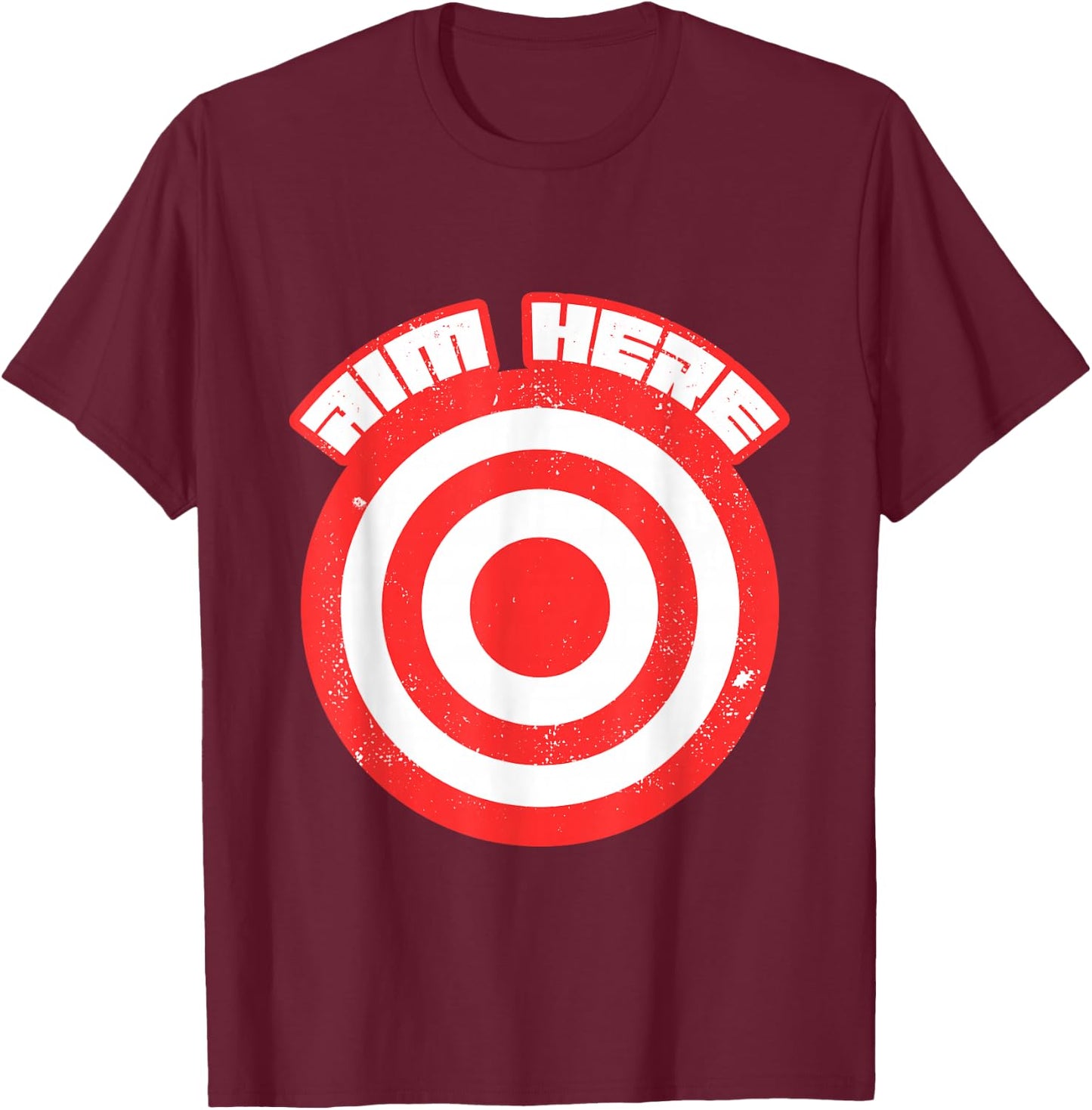 Bullseye Target Sports, Likes Hitting, Dart Bullseyes Gifts T-Shirt - T-Shirt | Maroon