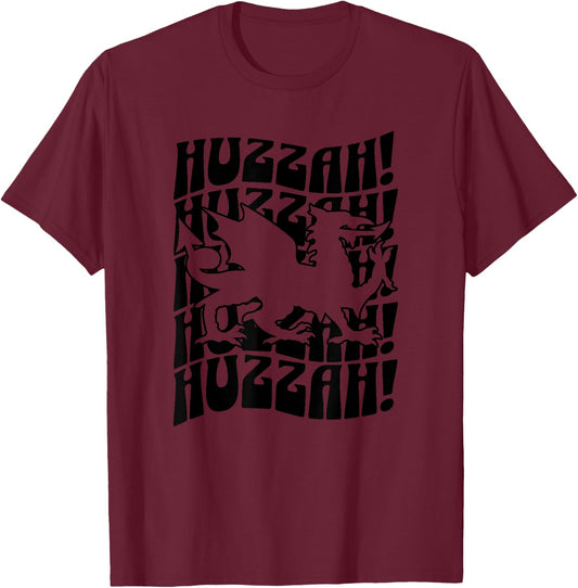 Huzzah Renaissance Faire Festival Fair Medieval Theme Dragon T-Shirt - T-Shirt | Maroon