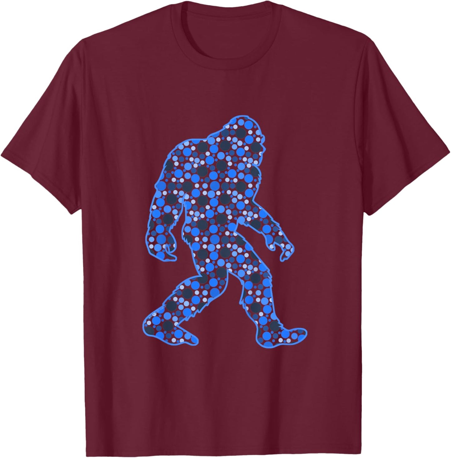 Kids Dot Day Polka Dot Bigfoot International Dot Day T-Shirt - T-Shirt | Maroon