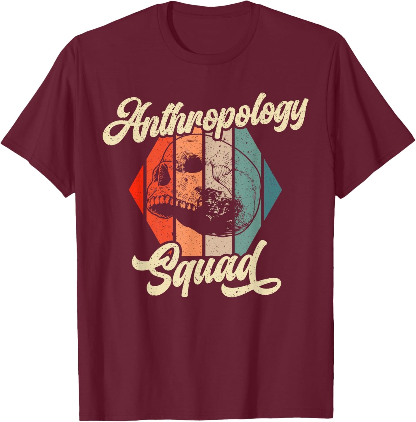 Anthropology Squad Science Prehistoric Archaeology T-Shirt - T-Shirt | Maroon