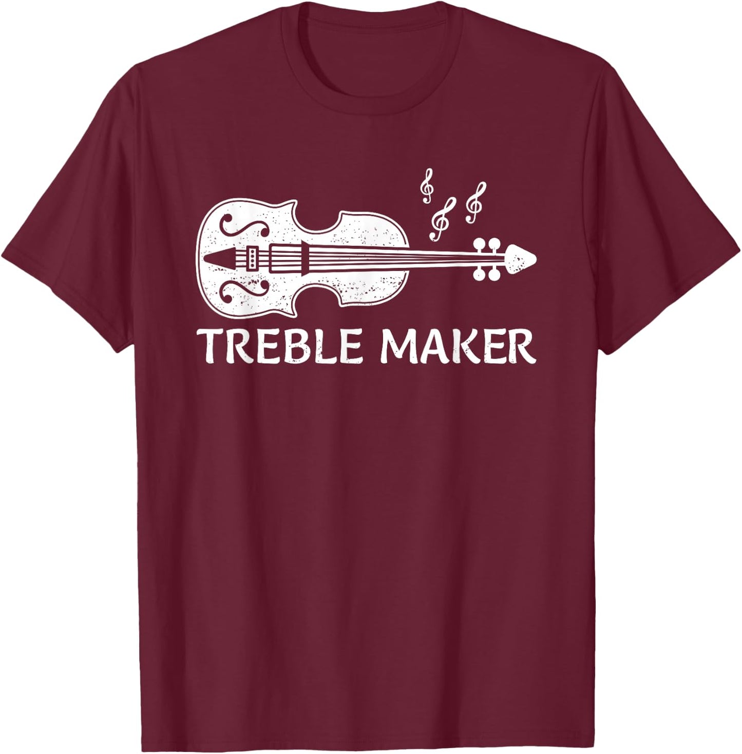 Cool Violin Player Art Women Violinist Viola Lover T-Shirt - T-Shirt | Maroon